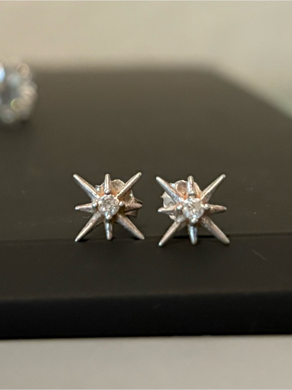 Lux Salve Jewelry Bethlehem Star Cubic Zirconia Accent Stud Earrings